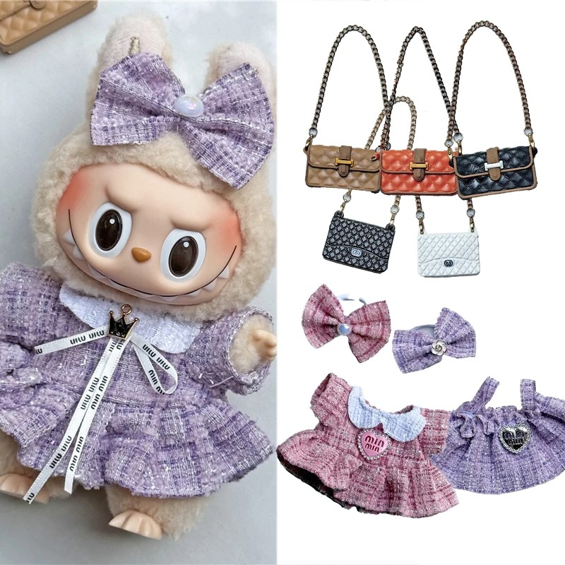 Baby Clothing Usa - 15 17cm ラブブドール用 可愛いドレス衣装服 高級クラシックスカート ファッションクロスボディバッグ