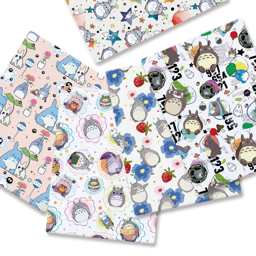 Baby Clothing Products - 140x50cm子供用漫画プリント生地,手作り縫製,パッチワーク,キルティング,ベビードレス,ホームシート,DIY