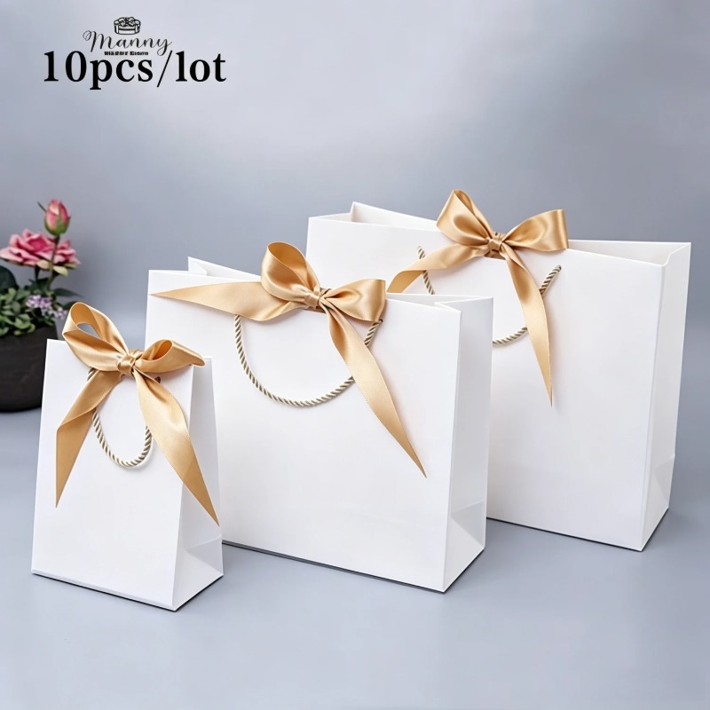 Baby Clothing Clearance - 10 個ギフトバッグ紙箱リボン結婚式の好意ベビーシャワーバレンタイン誕生日パーティー/パジャマ服かつらジュエリー包装