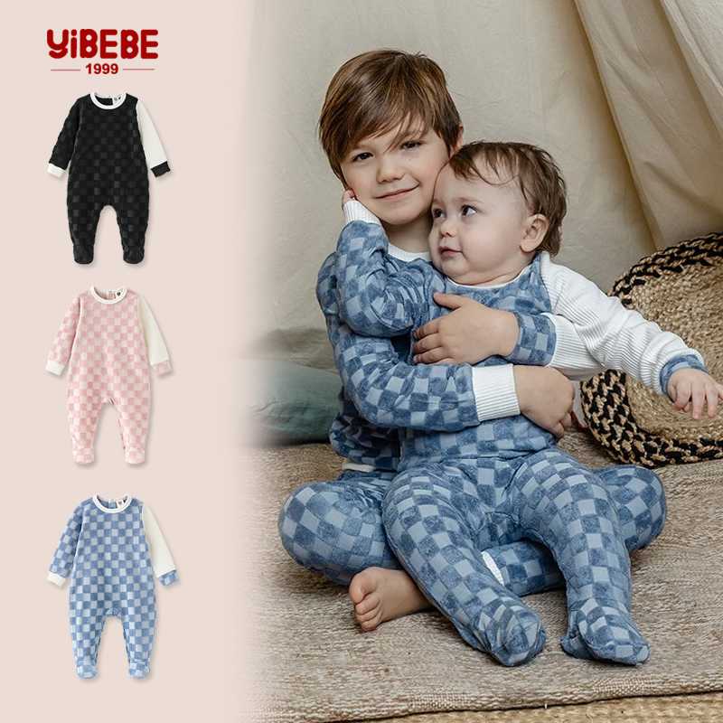Romper Onesie Baby - 新生児と幼児のためのロンパース、幼児の長袖パジャマ、子供のパジャマ、子供の携帯電話、footpaパジャマ、背中の開いたジャンプスーツ、0m-24m