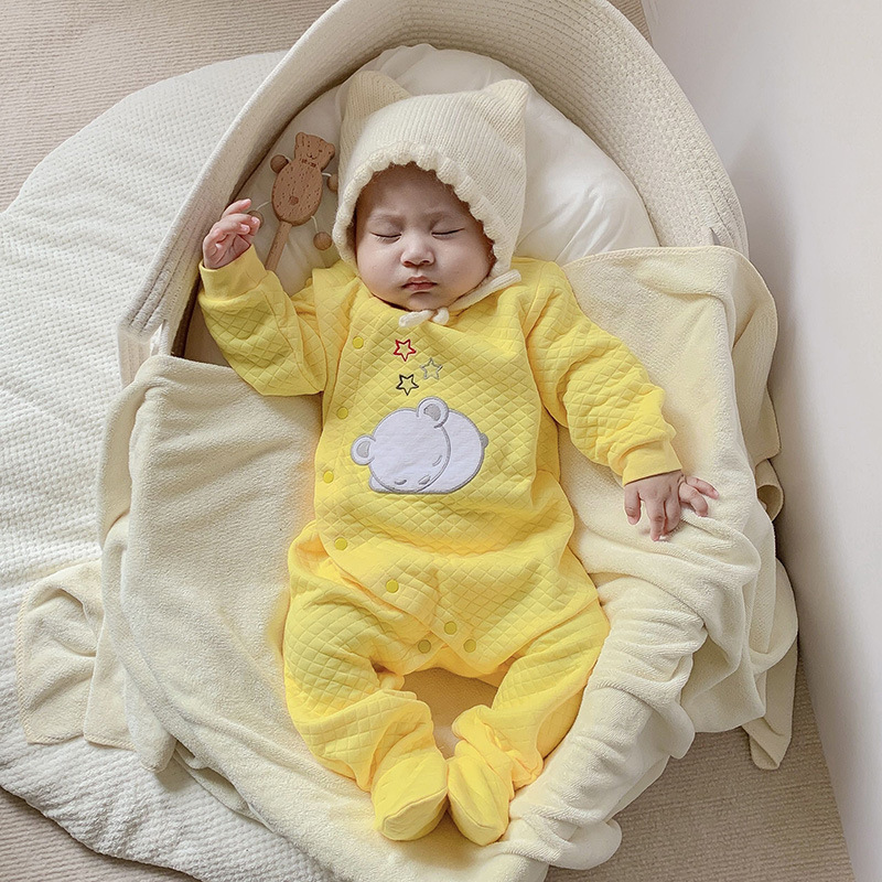 ベビーコットンロンパース服新生児長袖ユニセックスワンピースパ - Romper Onesie Baby のレビューと価格