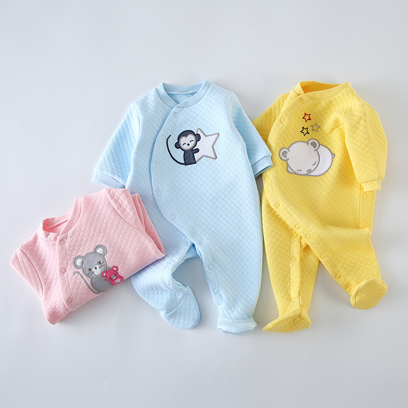 ベビーコットンロンパース服新生児長袖ユニセックスワンピースパ - Romper Onesie Baby のレビューと価格