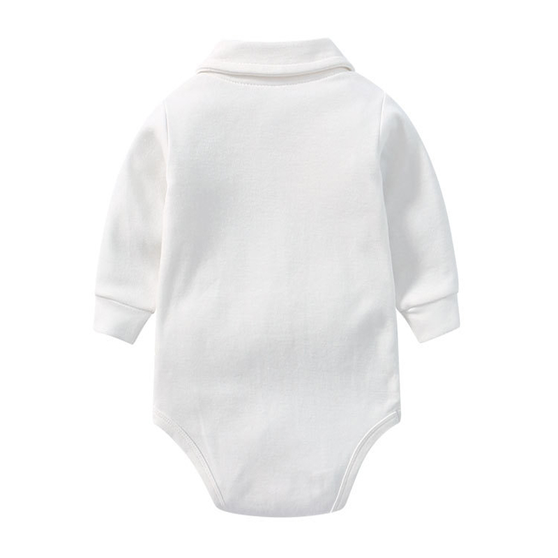 ベビーポロ襟ボディスーツ綿 100% 長袖無地ワンピース春秋 - Romper Onesie Baby のレビューと価格