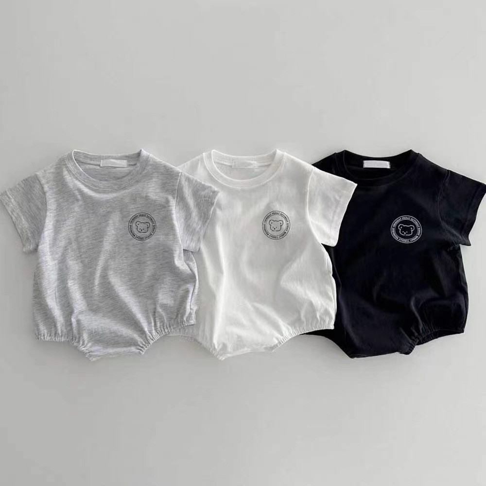 HY23087 サマーカートゥーンベアーワンピース 薄手三角 - Baby Clothing Clearance のレビューと価格