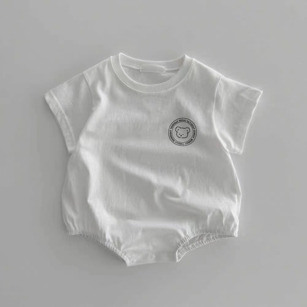 HY23087 サマーカートゥーンベアーワンピース 薄手三角 - Baby Clothing Clearance のレビューと価格