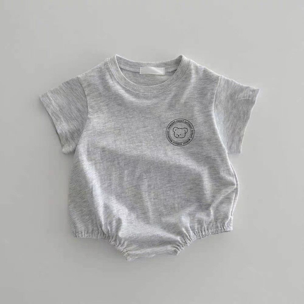 HY23087 サマーカートゥーンベアーワンピース 薄手三角 - Baby Clothing Clearance のレビューと価格