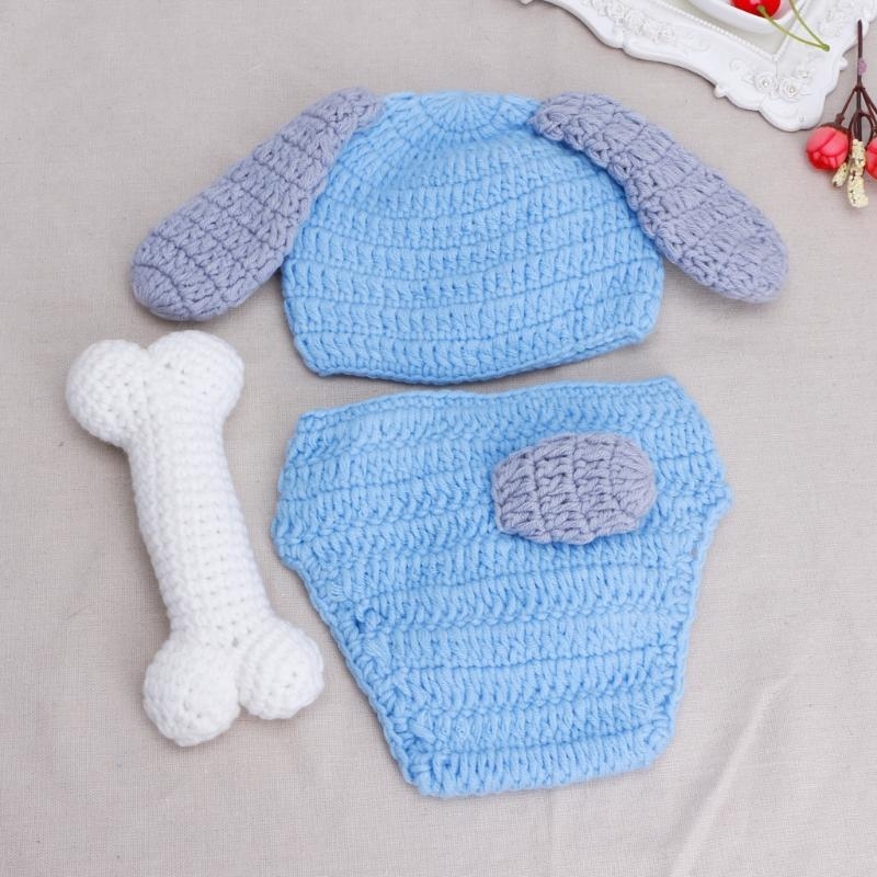 3 ピース/セット新生児写真撮影小道具帽子 + ニットショー - Baby Clothing Products のレビューと価格