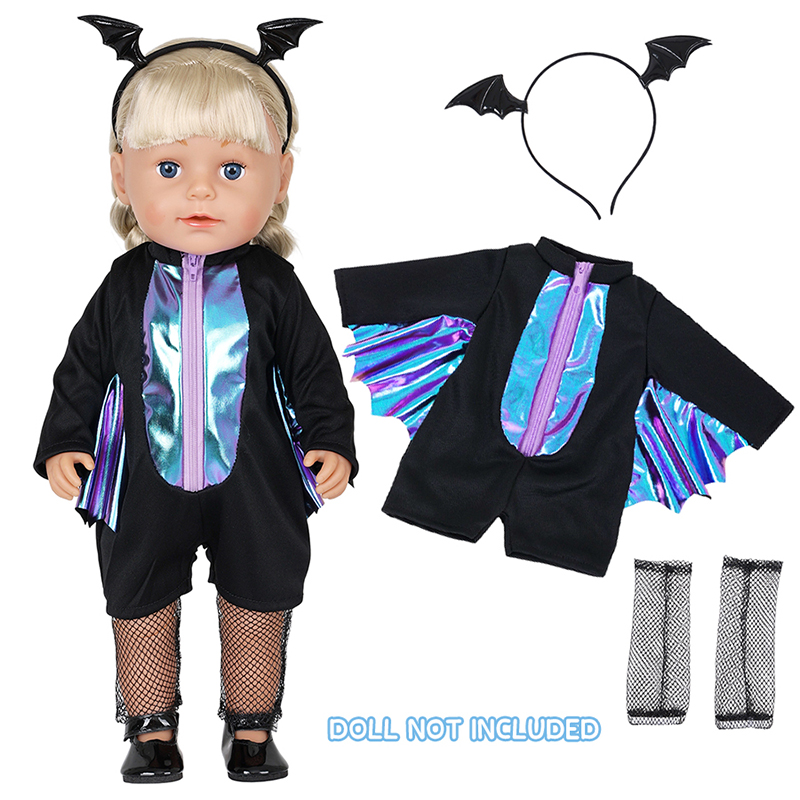 人形服セット 16-18インチのベビードール用 ハロウィン服 - Baby Clothing Usa のレビューと価格