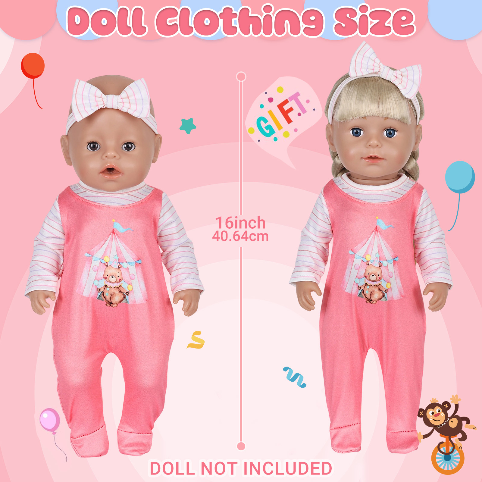 人形の服 16-18 インチ 40-45 センチメートルベビ - Baby Clothing Usa のレビューと価格