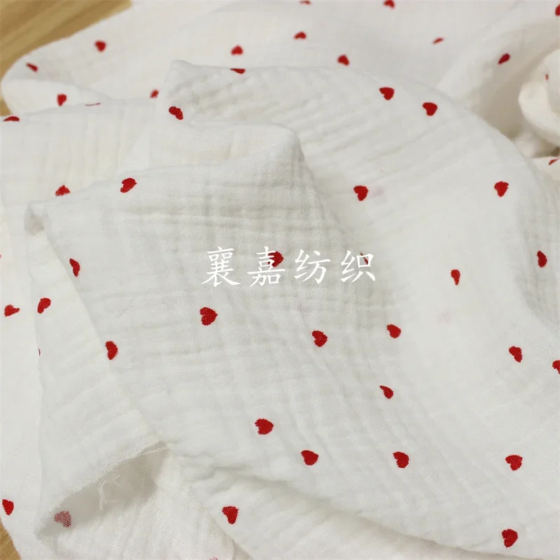 135x50cm ダブルガーゼ ラブリーレッドハート ベビー - Baby Clothing For Sleep のレビューと価格