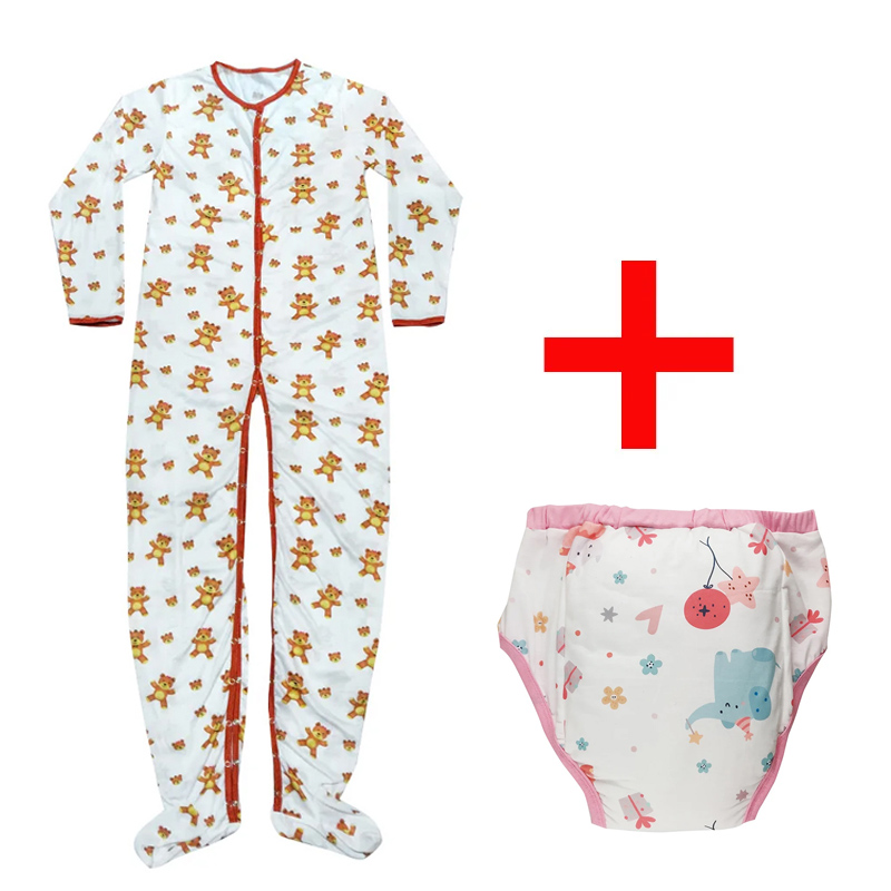 大人用カバーオールパジャマと大人用トレーニングパンツの1セッ - Romper Onesie Baby のレビューと価格