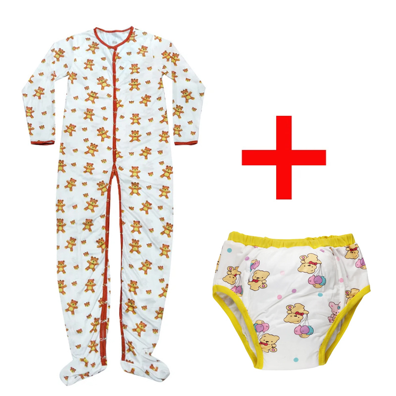 大人用カバーオールパジャマと大人用トレーニングパンツの1セッ - Romper Onesie Baby のレビューと価格