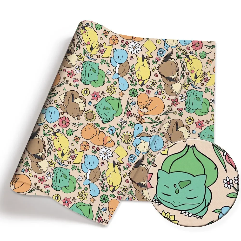 ポケモン漫画生地 140*50 センチメートル手作り縫製パッ - Baby Clothing Products のレビューと価格