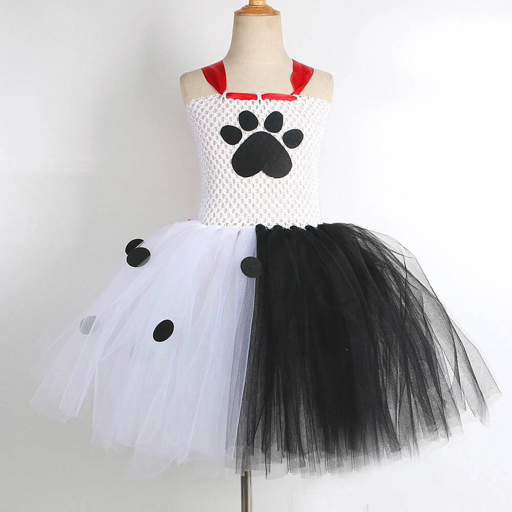 ダルメシアン犬のチュチュドレス女の赤ちゃん用白黒斑点犬ハロウ - Baby Clothing For Girls のレビューと価格