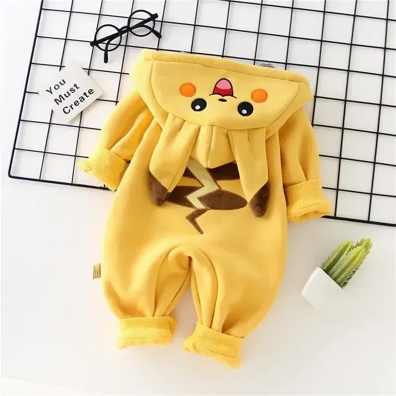漫画ポケットモンスターベビーパジャマ新生児かわいい冬長袖子供 - Romper Onesie Baby のレビューと価格