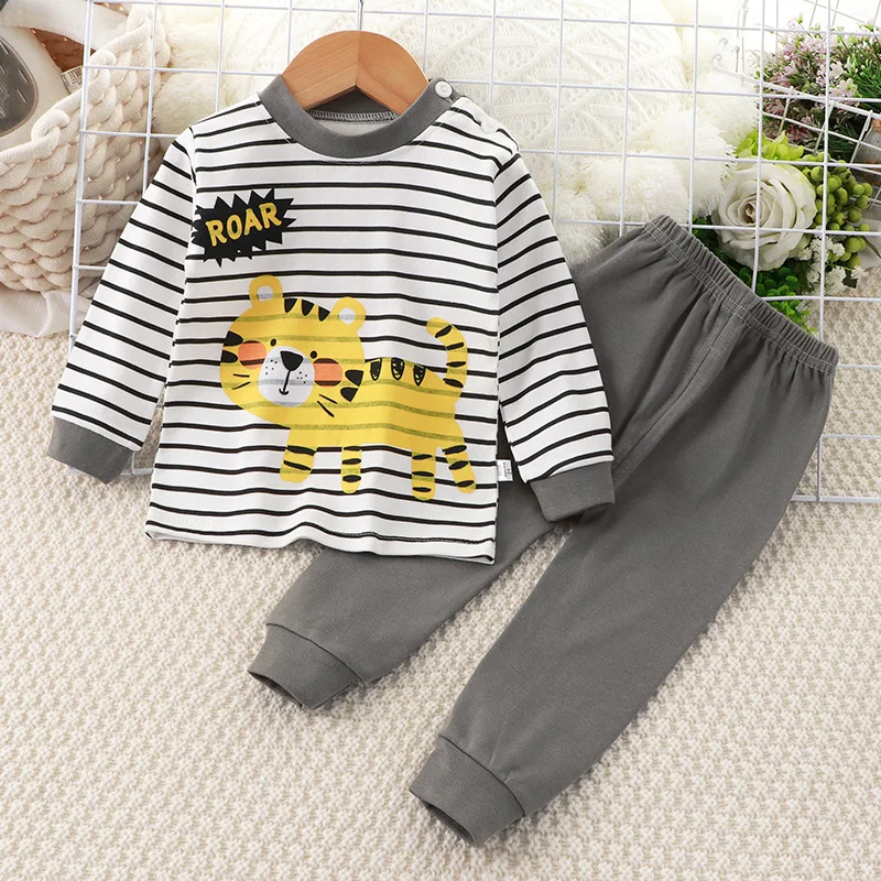 2024 ニューキッズボーイズガールズパジャマセット漫画プリ - Baby Clothing For Sleep のレビューと価格
