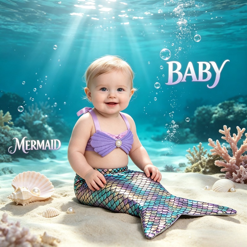 新生児人魚コスプレ衣装、ベビーシャワー誕生日パーティー衣装、 - Baby Clothing Usa のレビューと価格