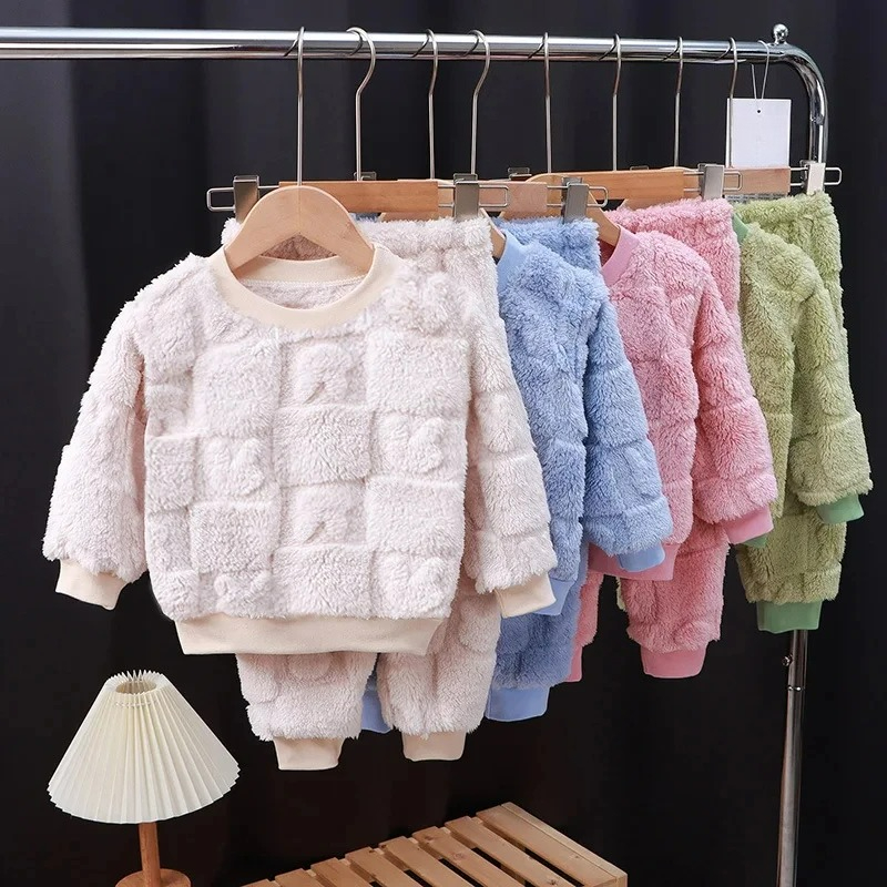秋冬フランジスリープウェア 女の子 男の子 長袖ホームウェア - Baby Clothing For Sleep のレビューと価格