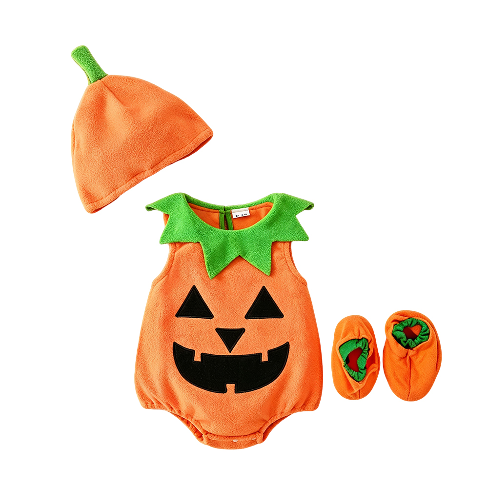 かわいいカボチャの刺繍入りベビーロンパース、幼児用ハロウィン - Romper Onesie Baby のレビューと価格