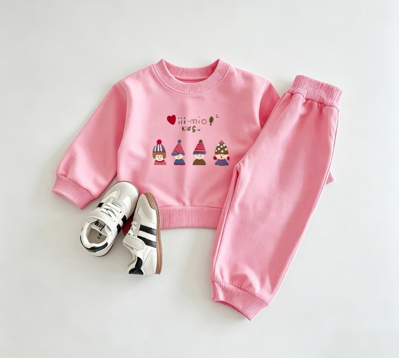 ニュートラルカラーの幼児用キュートなラウンジウェアセット、長 - Baby Clothing Neutral のレビューと価格